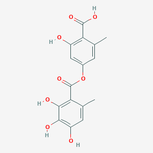 molecular formula C16H14O8 B1252322 2-羟基-6-甲基-4-[(2,3,4-三羟基-6-甲基苯甲酰)氧基]苯甲酸 CAS No. 537-08-6