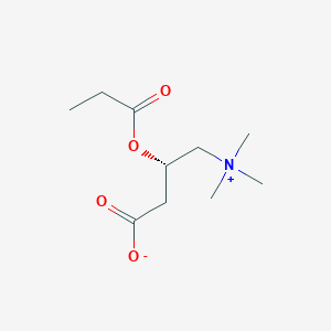 molecular formula C10H19NO4 B1252327 O-propanoyl-D-carnitine 