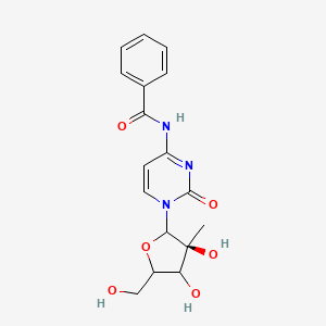 N-[1-[(3S)-3,4-dihydroxy-5-(hydroxymethyl)-3-methyloxolan-2-yl]-2-oxopyrimidin-4-yl]benzamide