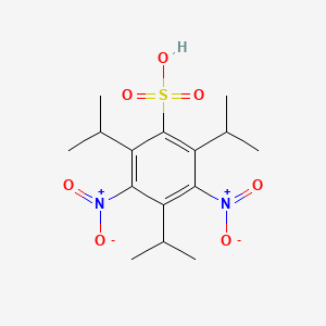 3,5-Dinitro-2,4,6-tri(propan-2-yl)benzene-1-sulfonic acid