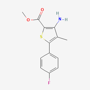 3-Amino-5-(4-fluorophenyl)-4-methylthiophene-2-carboxylic acid methyl ester