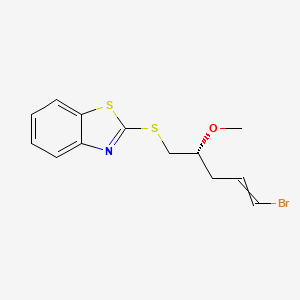 2-{[(2R)-5-Bromo-2-methoxypent-4-en-1-yl]sulfanyl}-1,3-benzothiazole