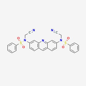 N-[6-[benzenesulfonyl(cyanomethyl)amino]acridin-3-yl]-N-(cyanomethyl)benzenesulfonamide