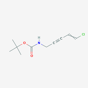 molecular formula C10H14ClNO2 B12523384 tert-Butyl (5-chloropent-4-en-2-yn-1-yl)carbamate CAS No. 651733-31-2