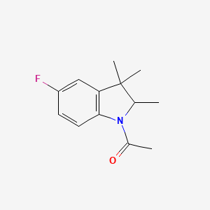 1-(5-Fluoro-2,3,3-trimethylindolin-1-yl)ethanone