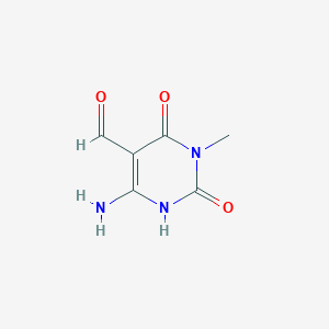 molecular formula C6H7N3O3 B1252348 3-Methyl-5-formyl-6-aminouracil 