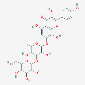 molecular formula C27H30O16 B1252354 红景天苷；草黄素-7-O-葡糖鼠李糖苷 
