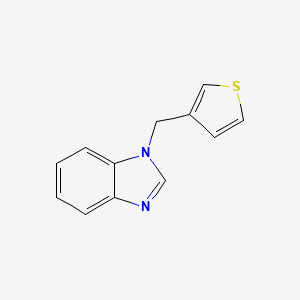 molecular formula C12H10N2S B12523543 1-[(Thiophen-3-yl)methyl]-1H-benzimidazole CAS No. 652976-74-4