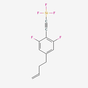 {[4-(But-3-en-1-yl)-2,6-difluorophenyl]ethynyl}(trifluoro)silane