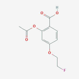 Benzoic acid, 2-(acetyloxy)-4-(2-fluoroethoxy)-