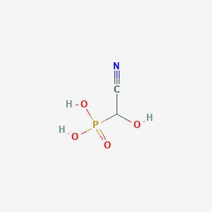 molecular formula C2H4NO4P B1252359 (Cyano(hydroxy)methyl)phosphonic acid 
