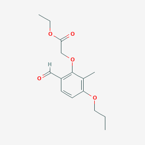 molecular formula C15H20O5 B12523650 Ethyl (6-Formyl-2-methyl-3-propoxy-phenoxy)-acetate CAS No. 820237-68-1