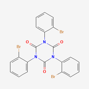 molecular formula C21H12Br3N3O3 B12523670 1,3,5-Tris(2-bromophenyl)-1,3,5-triazinane-2,4,6-trione CAS No. 666263-39-4