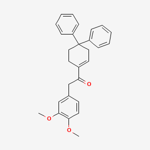 2-(3,4-Dimethoxyphenyl)-1-(4,4-diphenylcyclohexen-1-yl)ethanone