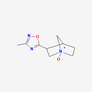 1-Azabicyclo[2.2.1]heptane, 3-(3-methyl-1,2,4-oxadiazol-5-yl)-, 1-oxide