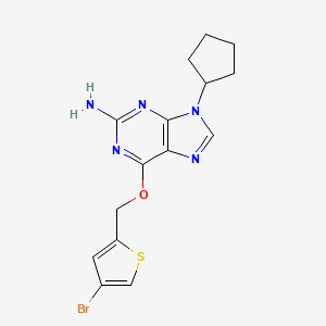 6-((4-Bromothiophen-2-yl)methoxy)-9-cyclopentyl-9H-purin-2-amine