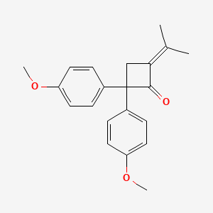 Cyclobutanone, 2,2-bis(4-methoxyphenyl)-4-(1-methylethylidene)-