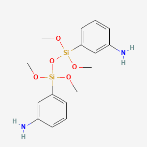 molecular formula C16H24N2O5Si2 B12524002 3,3'-(1,1,3,3-Tetramethoxydisiloxane-1,3-diyl)dianiline CAS No. 681248-96-4