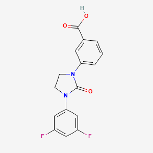 Benzoic acid, 3-[3-(3,5-difluorophenyl)-2-oxo-1-imidazolidinyl]-