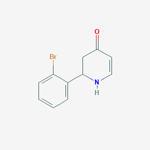 4(1H)-Pyridinone, 2-(2-bromophenyl)-2,3-dihydro-