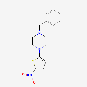 Piperazine, 1-(5-nitro-2-thienyl)-4-(phenylmethyl)-