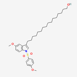 1H-Indole-3-hexadecanol, 5-methoxy-1-[(4-methoxyphenyl)sulfonyl]-