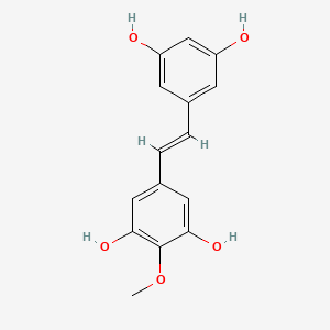 molecular formula C15H14O5 B1252420 (E)-4-Methoxystilbene-3,3',5,5'-tetrol 