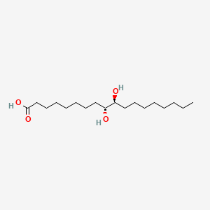 molecular formula C18H36O4 B1252445 9R,10S-dihydroxy-stearic acid CAS No. 3639-32-5