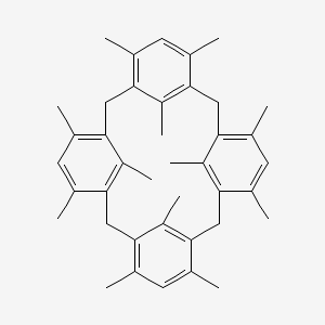 molecular formula C40H48 B1252453 4,6,10,12,16,18,22,24,25,26,27,28-Dodecamethylcalix[4]arene 