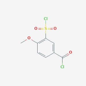 3-(Chlorosulfonyl)-4-methoxybenzoyl chloride