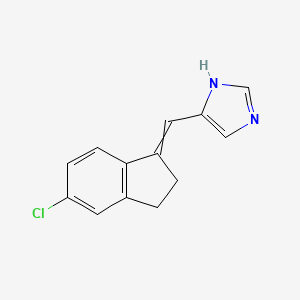 5-[(5-Chloro-2,3-dihydro-1H-inden-1-ylidene)methyl]-1H-imidazole