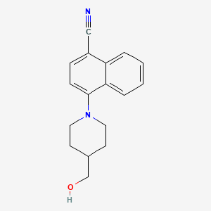 4-[4-(Hydroxymethyl)-1-piperidinyl]-1-naphthonitrile