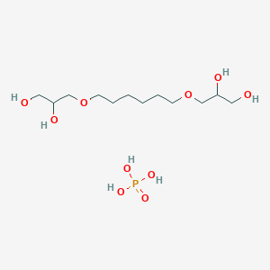 3-[6-(2,3-Dihydroxypropoxy)hexoxy]propane-1,2-diol;phosphoric acid