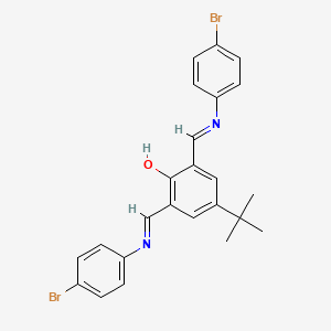 6-[(4-Bromoanilino)methylidene]-2-{(E)-[(4-bromophenyl)imino]methyl}-4-tert-butylcyclohexa-2,4-dien-1-one