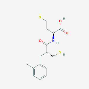 (2S)-2-[[(2R)-2-[(2-methylphenyl)methyl]-3-sulfanylpropanoyl]amino]-4-methylsulfanylbutanoic acid
