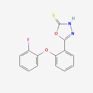 5-[2-(2-Fluorophenoxy)phenyl]-1,3,4-oxadiazole-2(3H)-thione