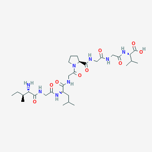 molecular formula C30H52N8O9 B12524669 L-Valine, L-isoleucylglycyl-L-leucylglycyl-L-prolylglycylglycyl- CAS No. 741268-60-0