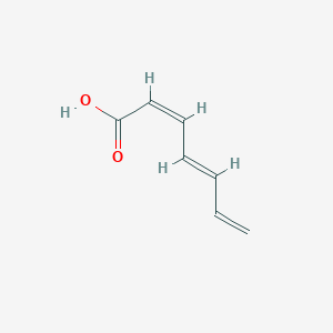 molecular formula C7H8O2 B1252467 顺式，反式-庚-2,4,6-三烯酸 
