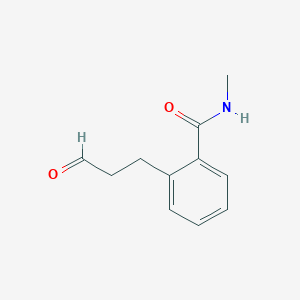 molecular formula C11H13NO2 B12524707 N-Methyl-2-(3-oxopropyl)benzamide CAS No. 663933-17-3