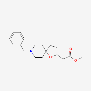 1-Oxa-8-azaspiro[4.5]decane-2-acetic acid, 8-(phenylmethyl)-, methyl ester