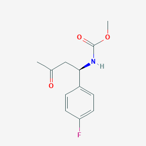 Methyl [(1R)-1-(4-fluorophenyl)-3-oxobutyl]carbamate