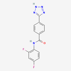 N-(2,4-difluorophenyl)-4-(2H-tetrazol-5-yl)benzamide