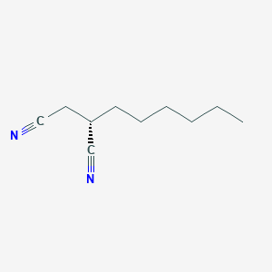 (2S)-2-hexylbutanedinitrile