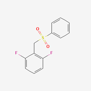 2-[(Benzenesulfonyl)methyl]-1,3-difluorobenzene