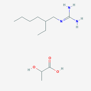 2-(2-Ethylhexyl)guanidine;2-hydroxypropanoic acid