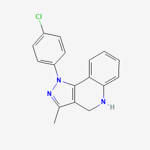 1-(4-Chlorophenyl)-3-methyl-2,4-dihydro-1H-pyrazolo[4,3-c]quinoline