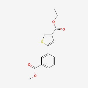 Ethyl 5-[3-(methoxycarbonyl)phenyl]thiophene-3-carboxylate