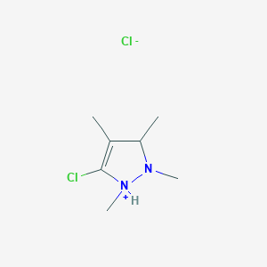 5-Chloro-1,2,3,4-tetramethyl-2,3-dihydro-1H-pyrazol-1-ium chloride