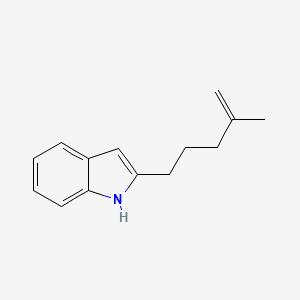 2-(4-Methylpent-4-en-1-yl)-1H-indole