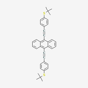 Anthracene, 9,10-bis[[4-[(1,1-dimethylethyl)thio]phenyl]ethynyl]-